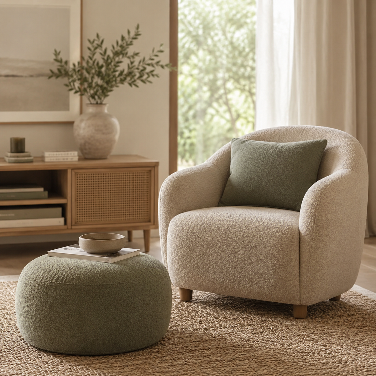 Fauteuils et poufs