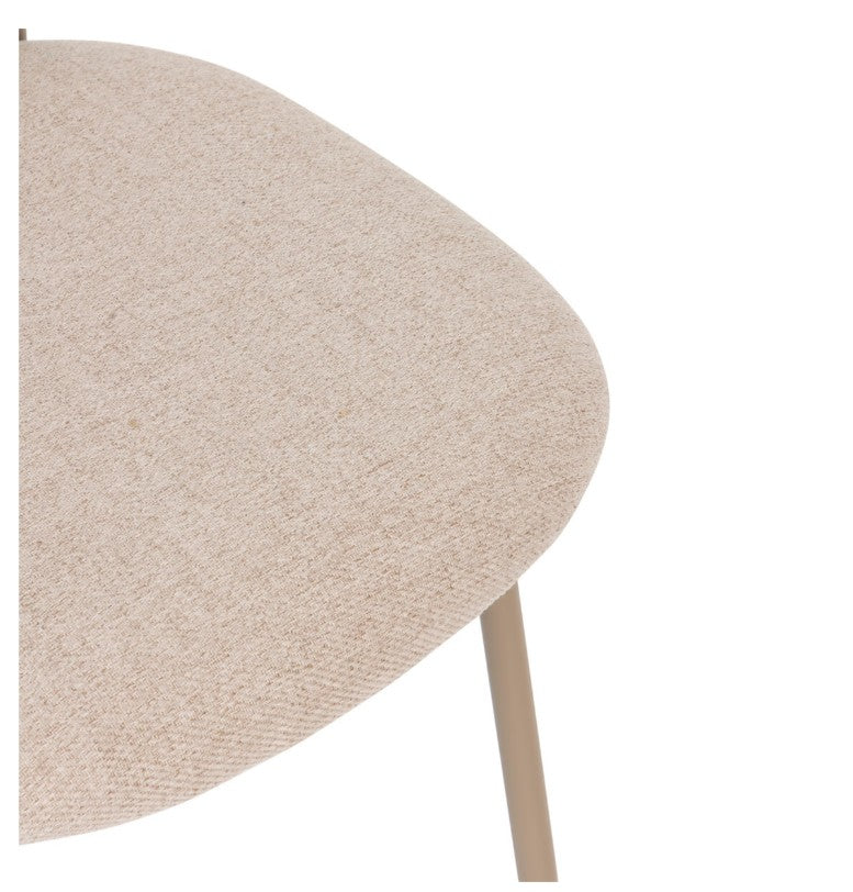 Chaise-en-tissu-beige