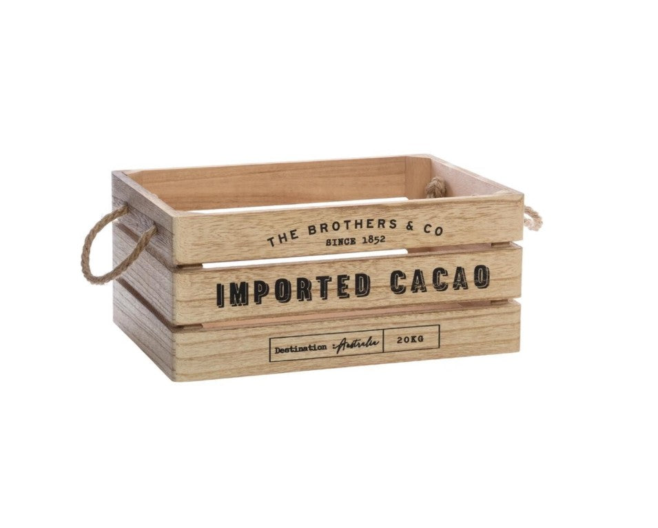 Lot de 3 cagettes en bois