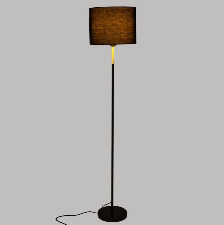 Lampadaire droit noir