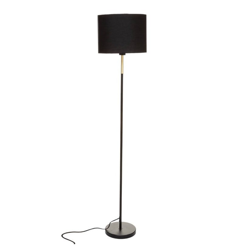 Lampadaire droit noir