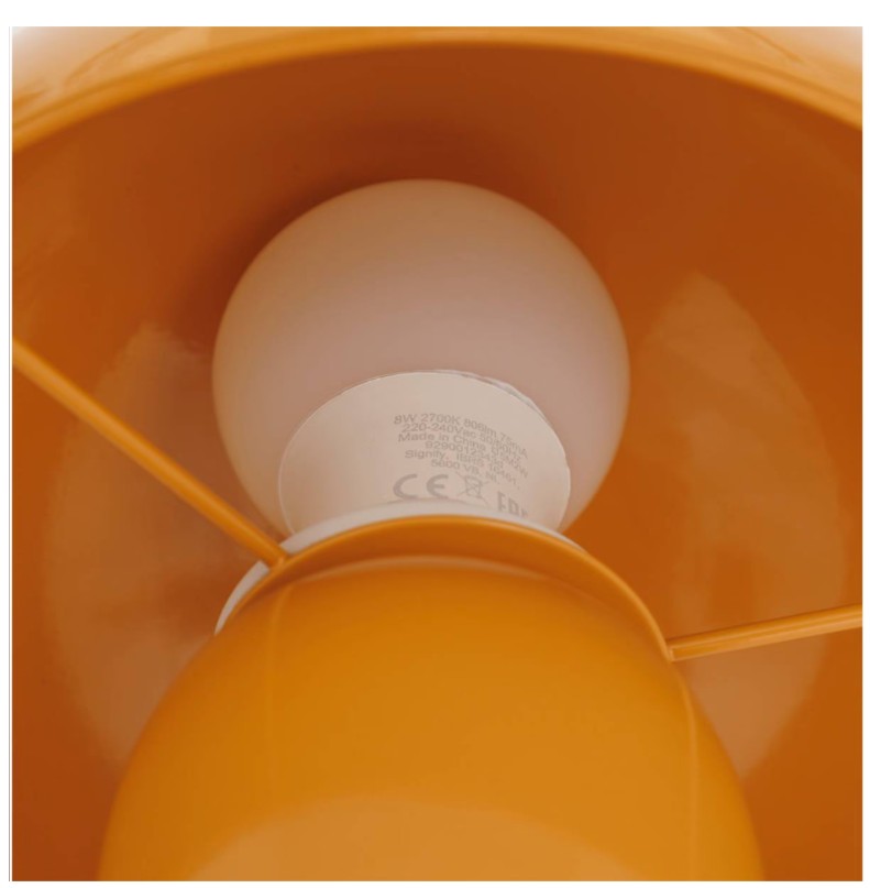 Lampe champignon ocre