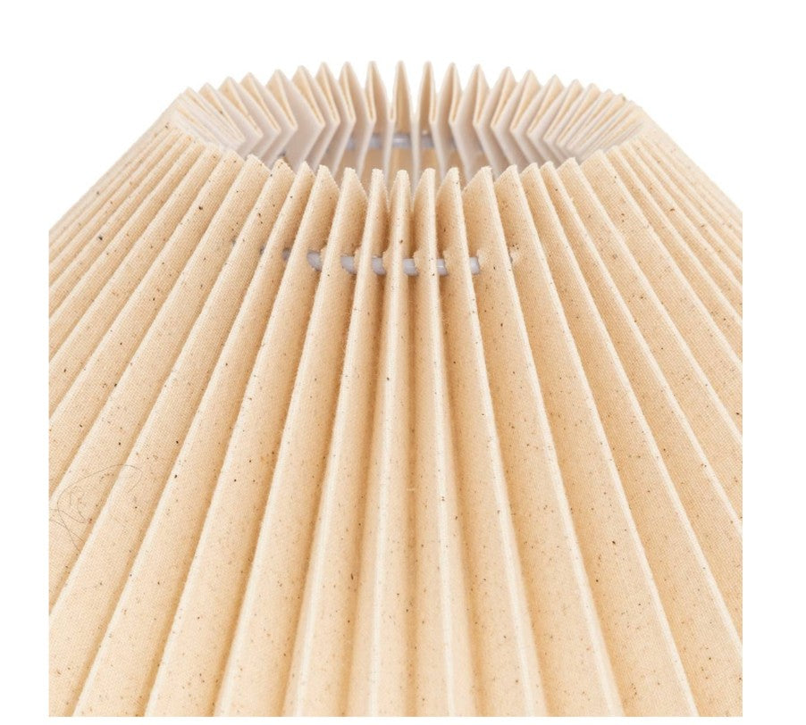 Lampe porcelaine beige
