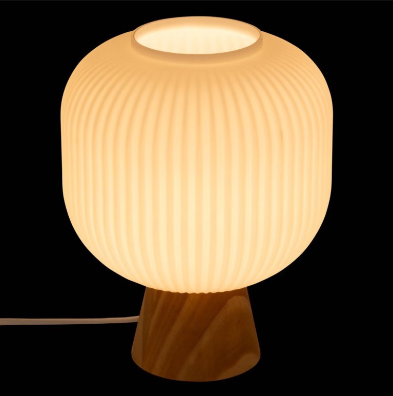 Lampe abat-jour blanc rond