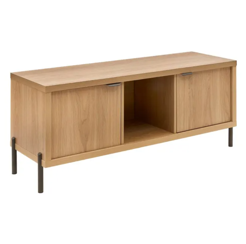 Meuble TV 2 portes beige