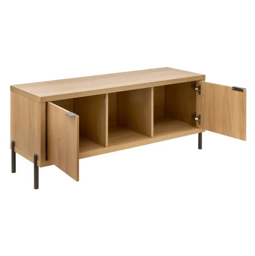 Meuble TV 2 portes beige