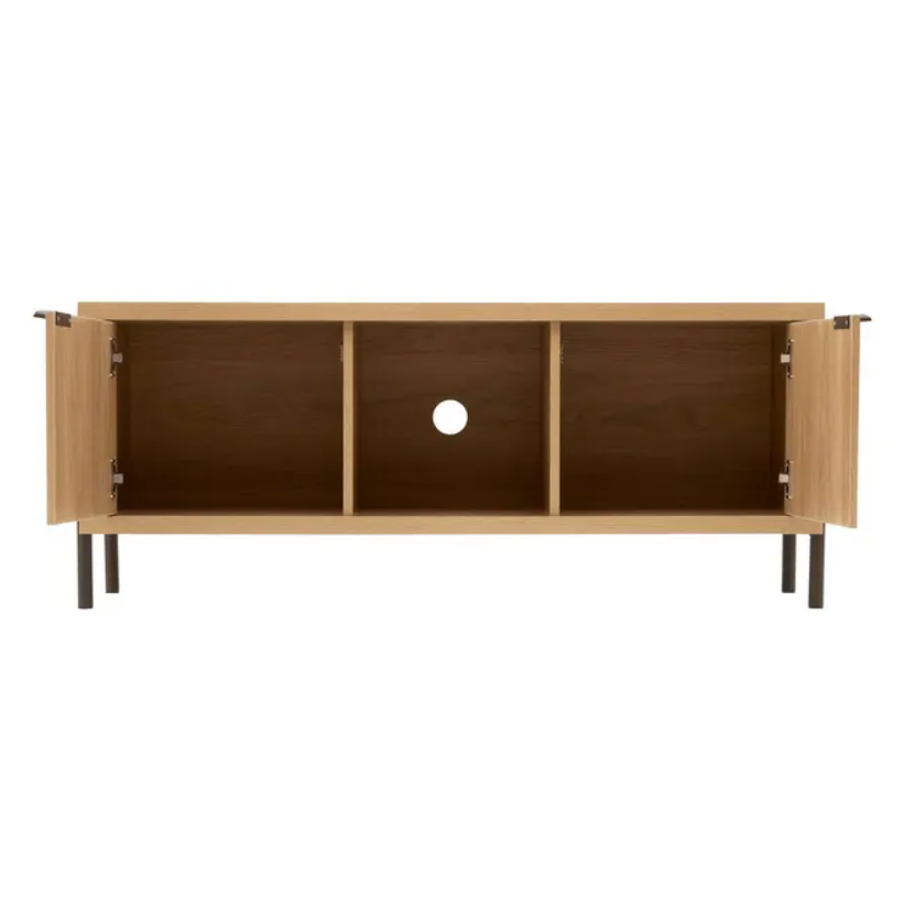Meuble TV 2 portes beige