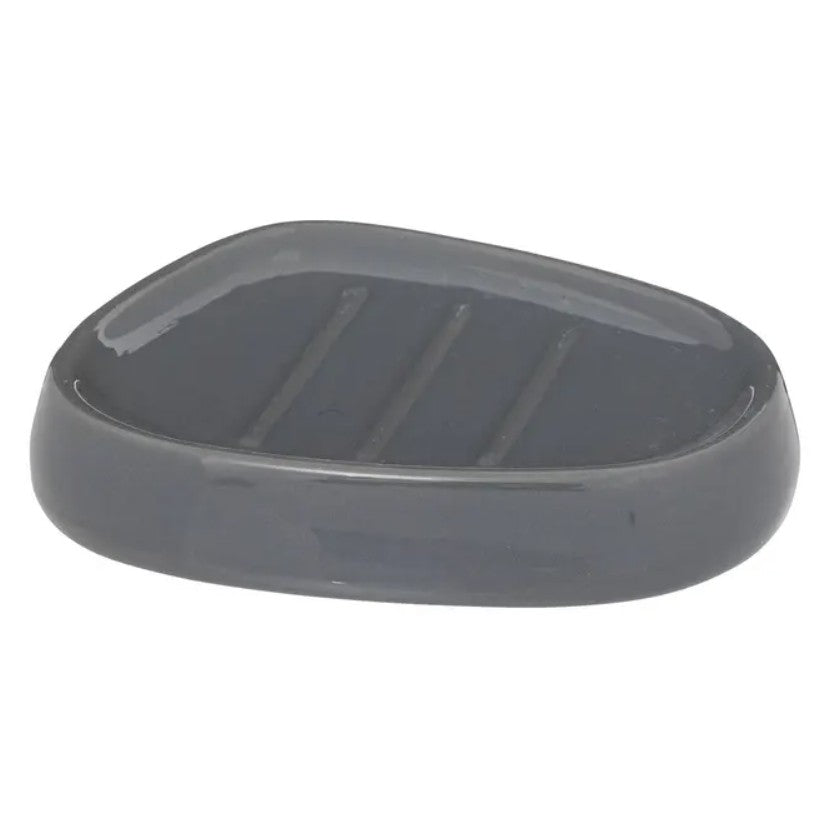 Porte-savon en céramique gris