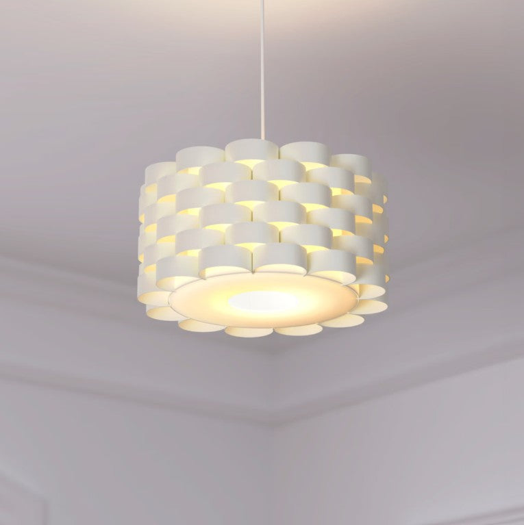 Suspension en papier blanc