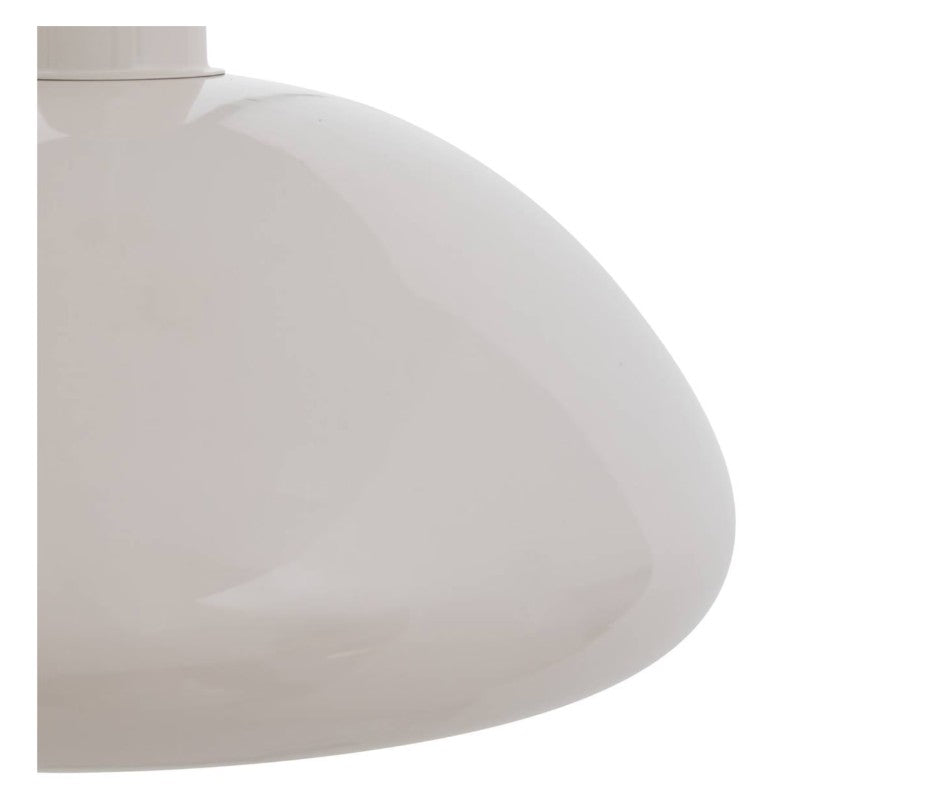 Suspension arrondie vintage en acier beige