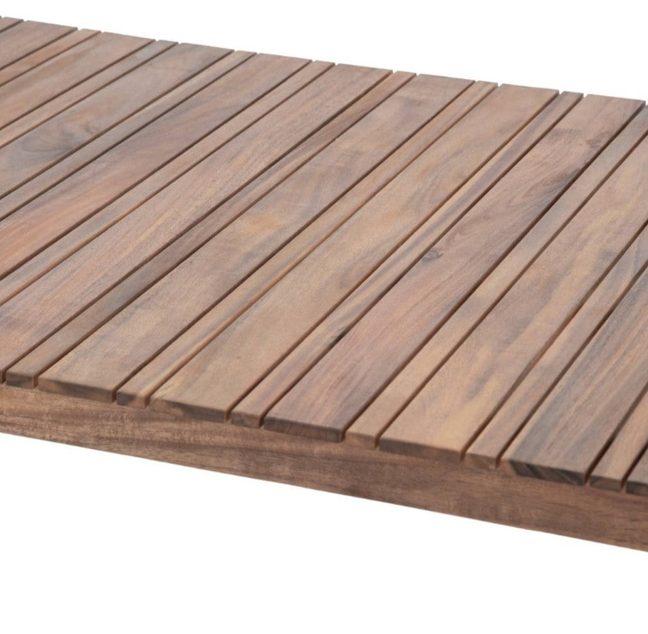 Table extérieure fixe 6 personnes en acacia