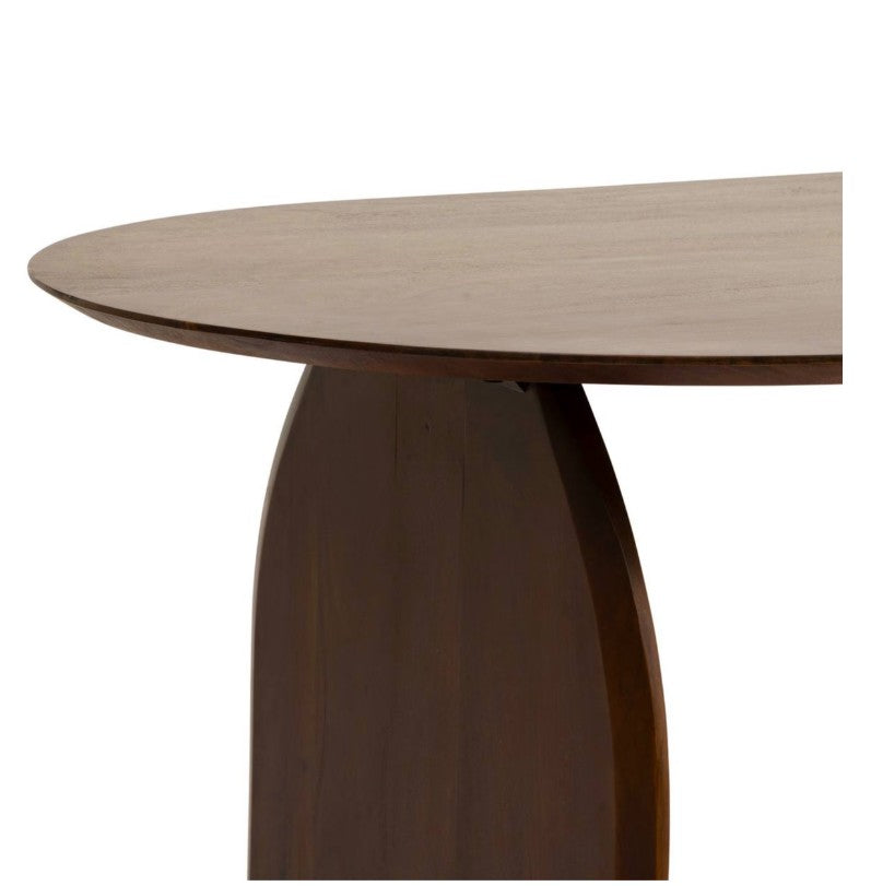 Table à manger en acacia marron