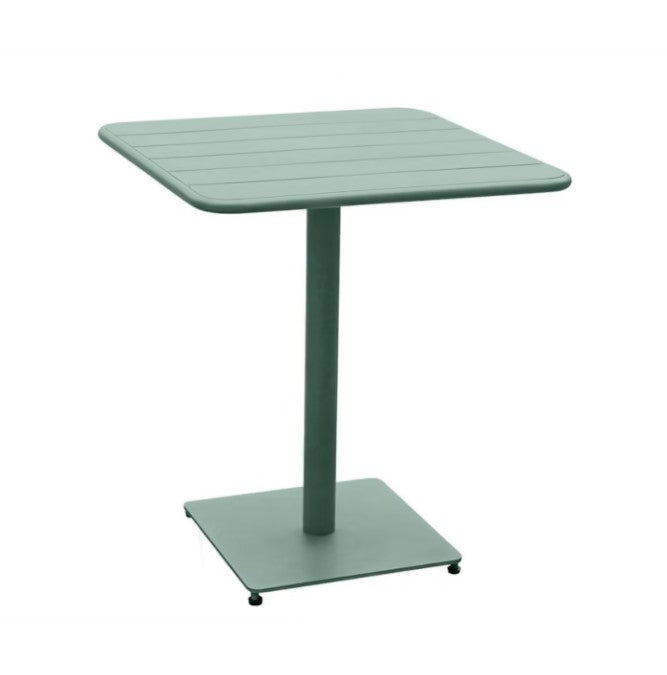 Table extérieure carrée 2 personnes vert olive