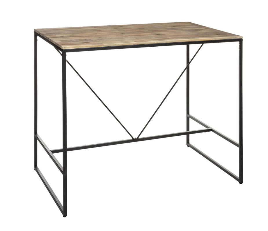 Table de bar bois et métal