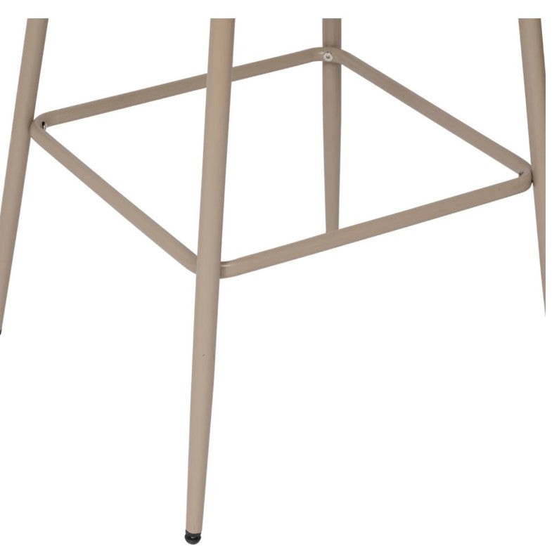 Chaise de bar en tissu beige