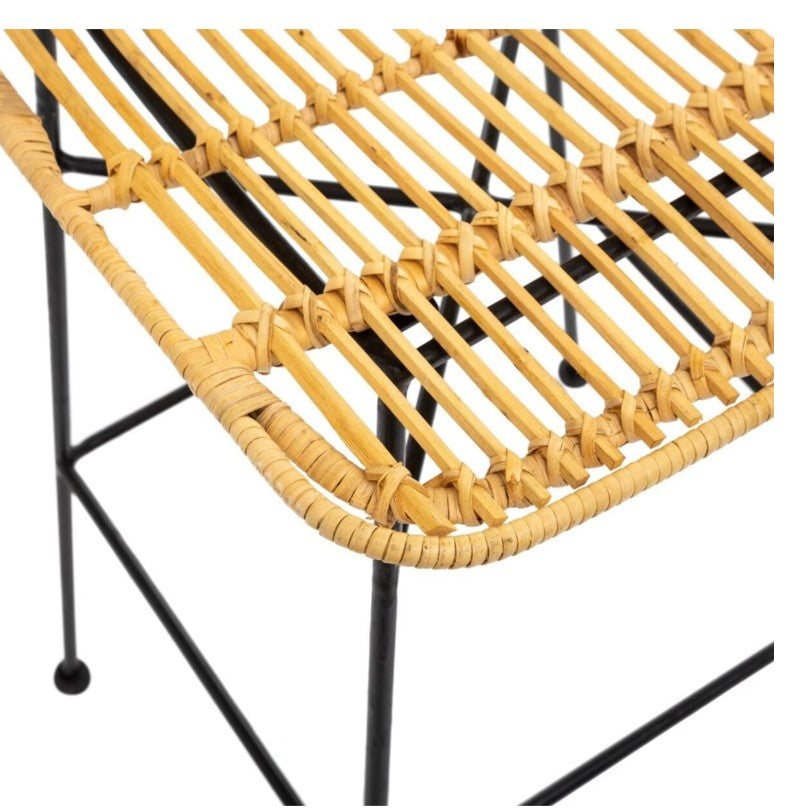 Chaise de bar en rotin