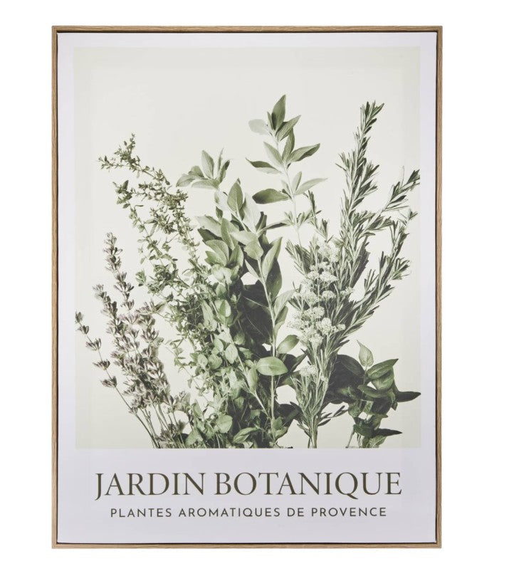 Toile encadrée jardin botanique