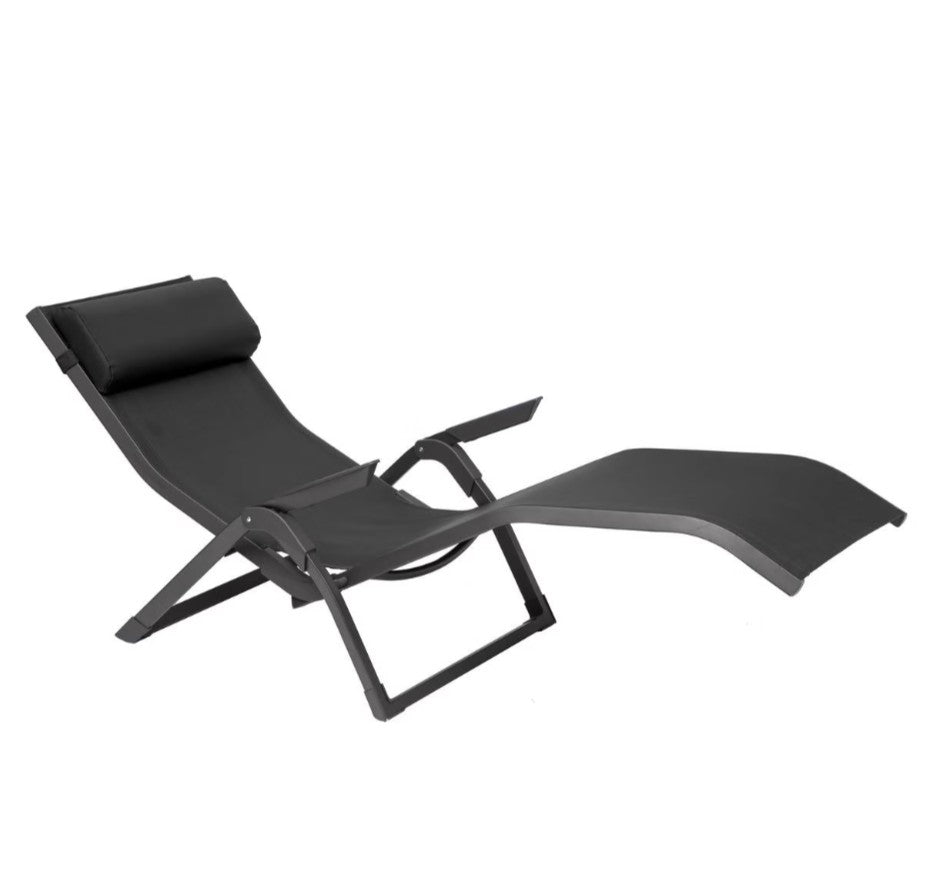 Transat empilable en texaline gris