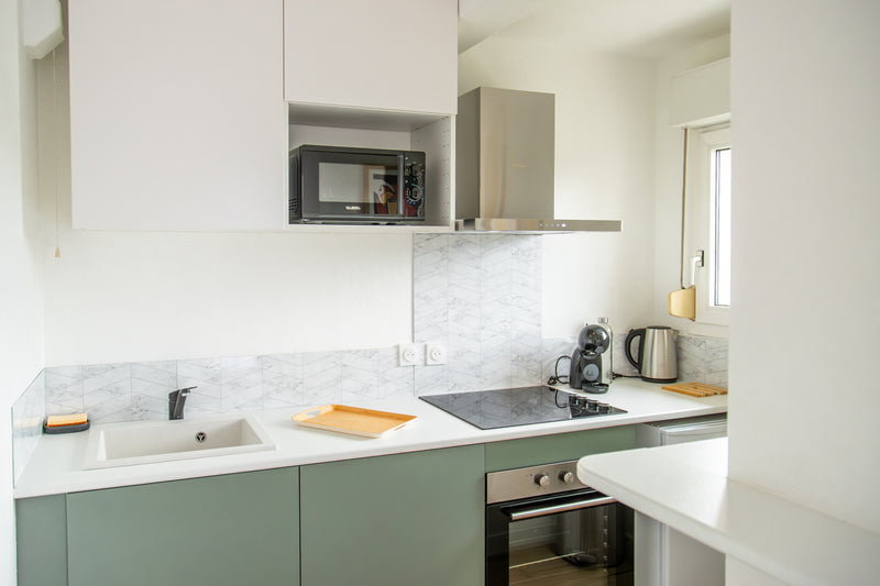 Cuisine dans un appartement meublé