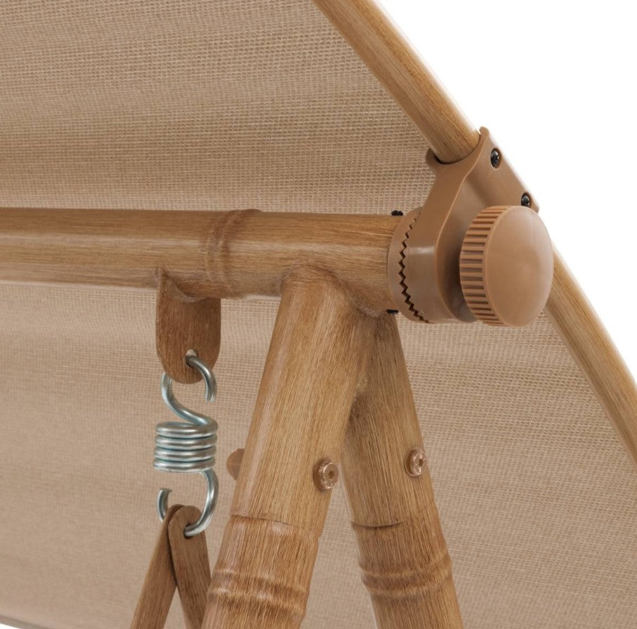 Balencelle de jardin 2 personnes en acier beige