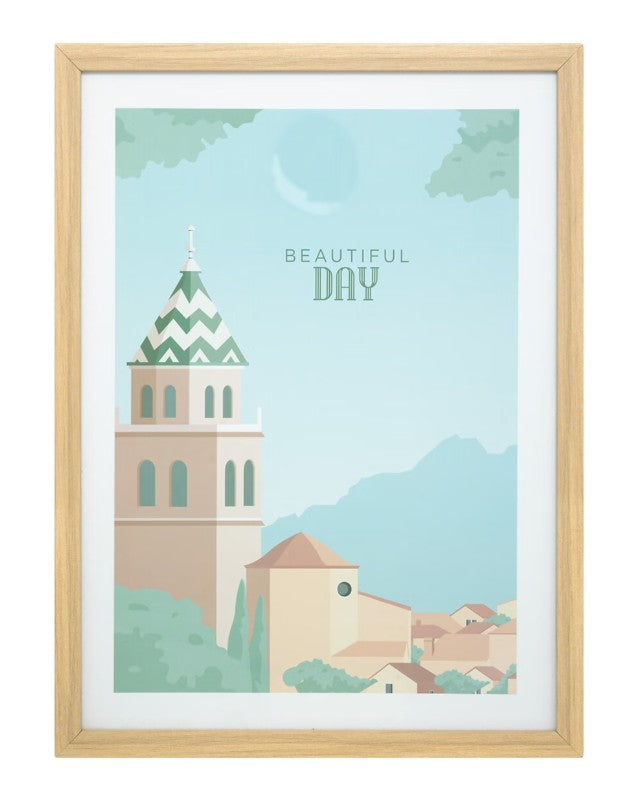 Afiche encadrée beautiful day