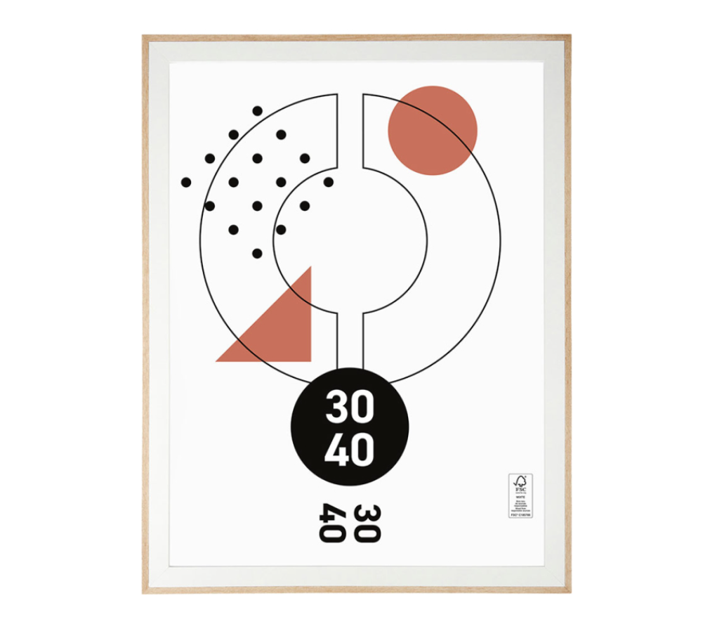 Affiche Jardin Botanique avec cadre