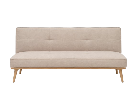 Canapé droit convertible 3 places beige