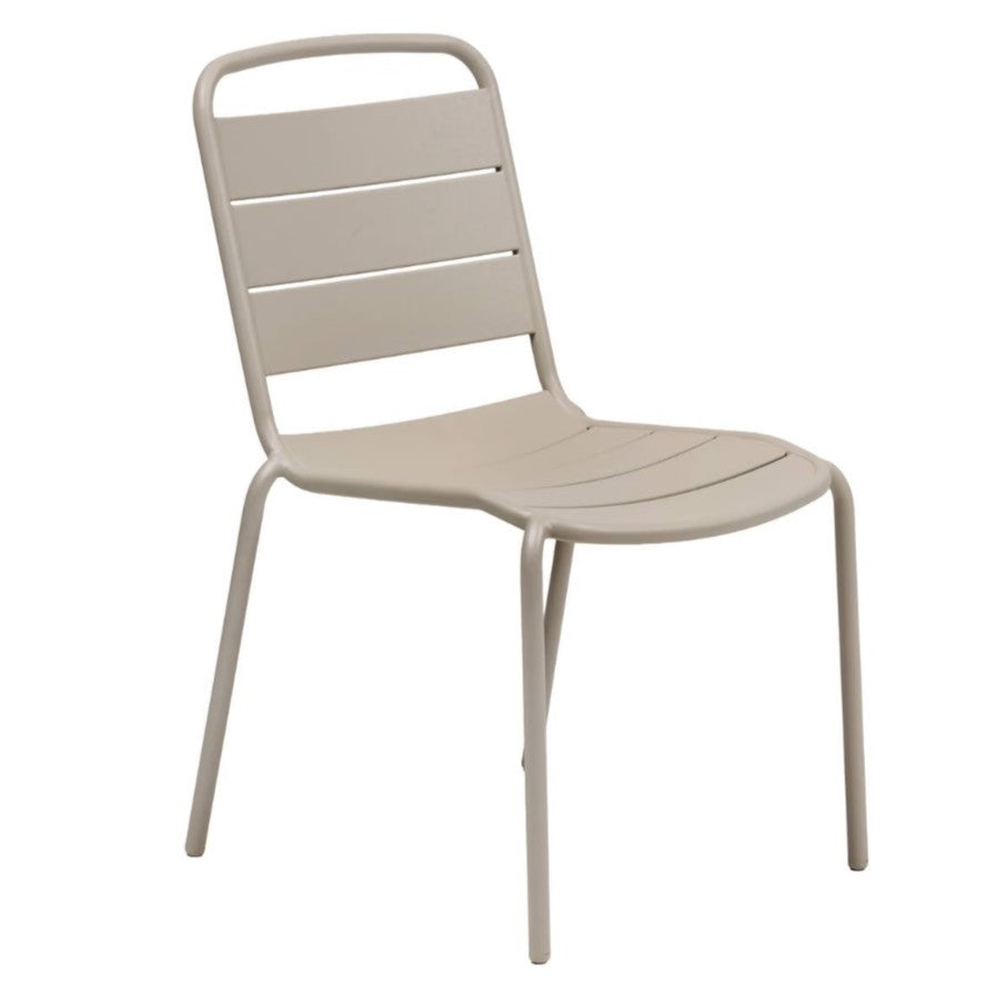 Chaise extérieure empilable beige