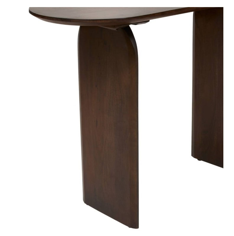 Console en acacia marron