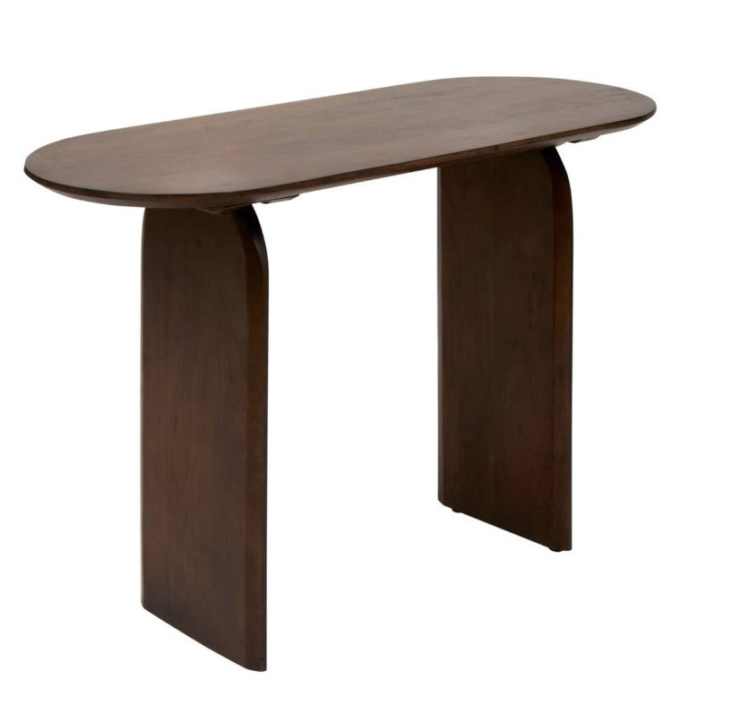 Console en acacia marron