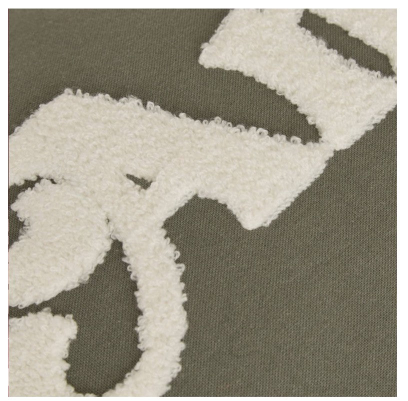 Coussin rectangle amour vert kaki 58x38cm