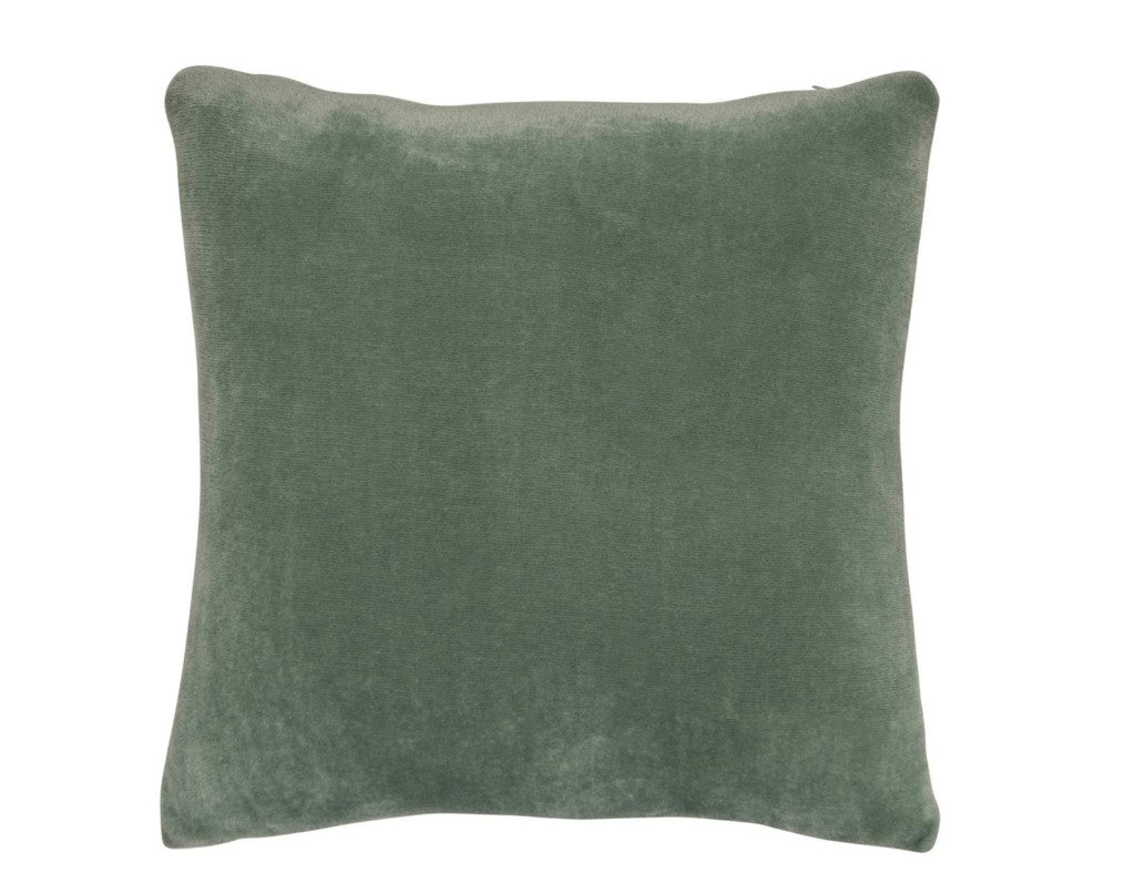 Coussin tissu doux vert céladon 38x38cm