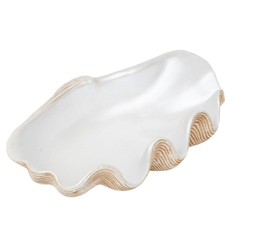 Coupelle coquillage résine blanc