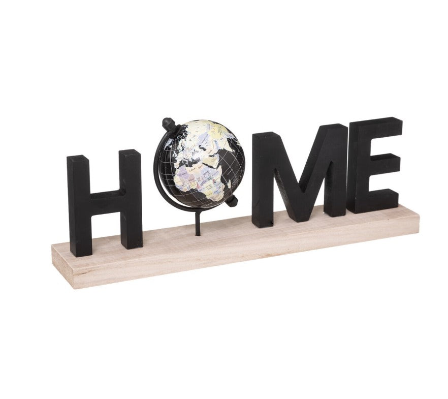 Mot à poser Home en bois noir