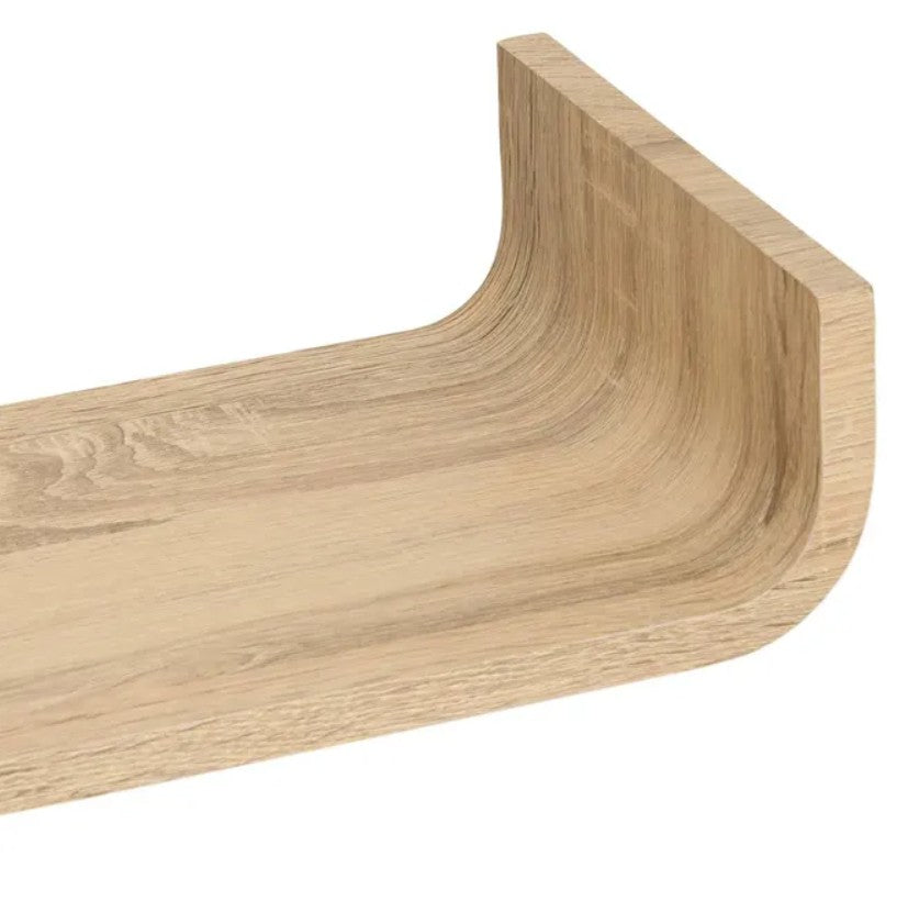 Étagère courbée mur