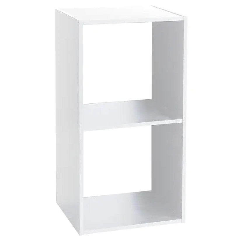 Étagère 2 cases blanche