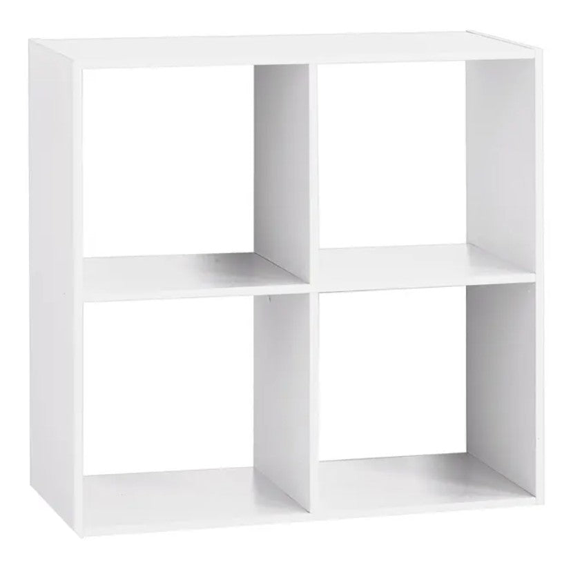 Étagère 4 cases blanche