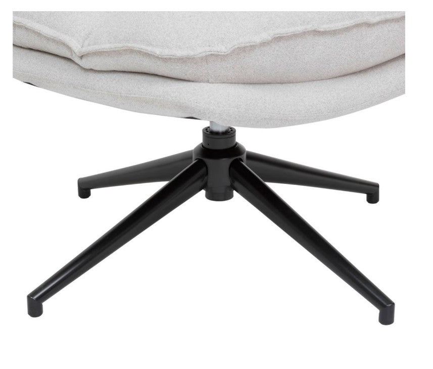 Fauteuil pivotant beige