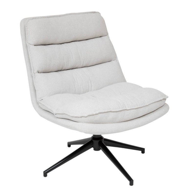 Fauteuil pivotant beige
