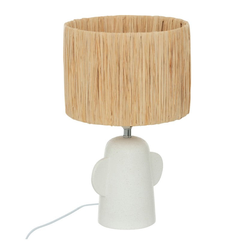 Lampe en céramique blanche