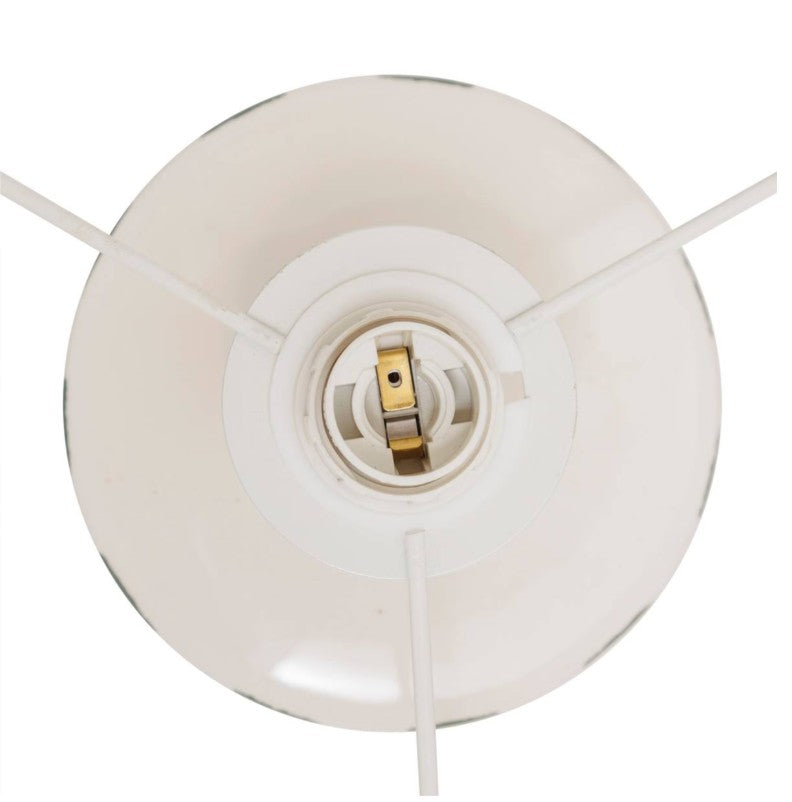 Lampe à rayures vert et blanc