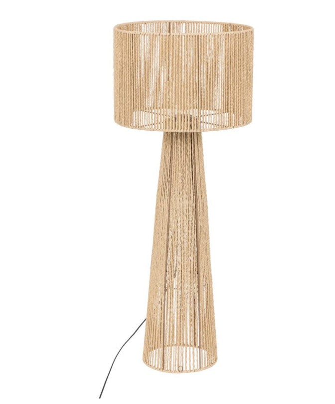 Lampadaire droit en papier beige