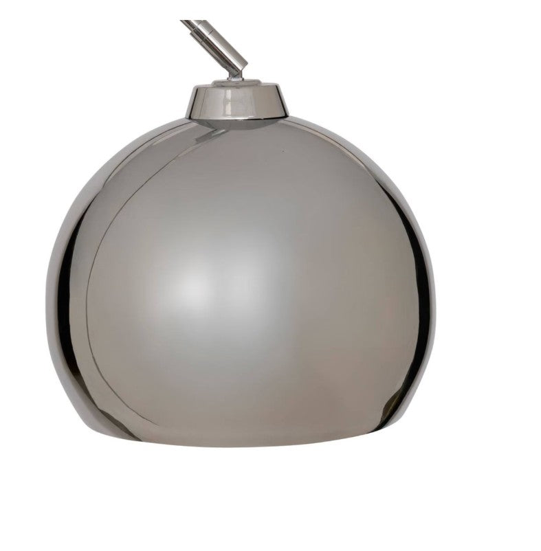Lampadaire en arc argent