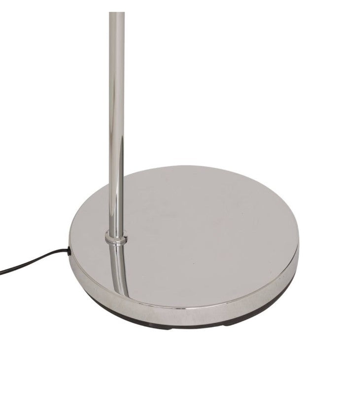 Lampadaire en arc argent