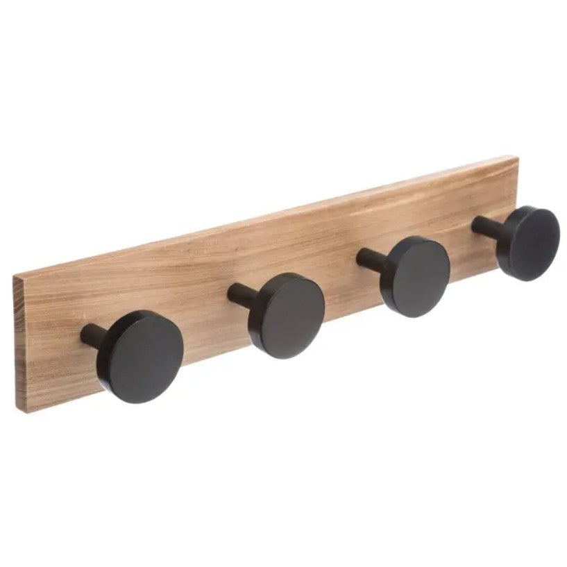 Patère 4 têtes en pin
