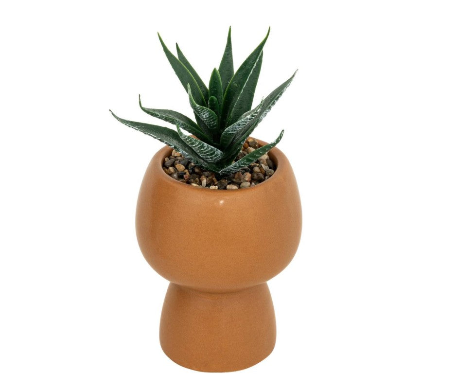 Plante artificielle en pot céramique terracotta H.17cm