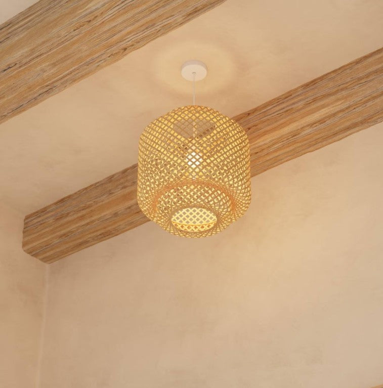 Suspension en fibre de bambou
