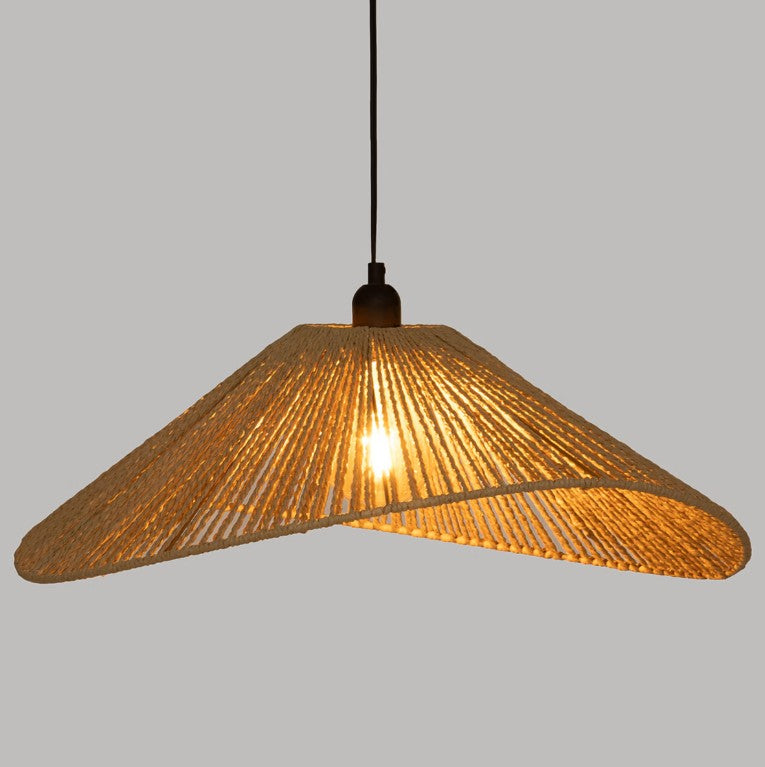 Suspension courbée beige