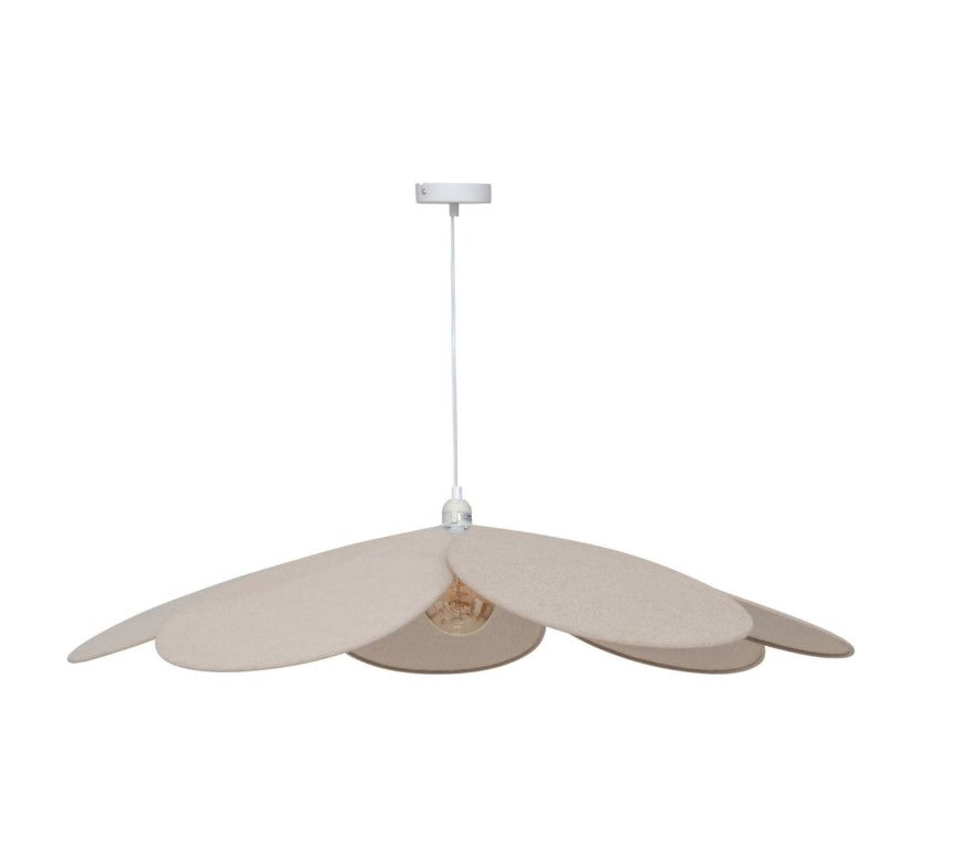 Suspension pétales beige