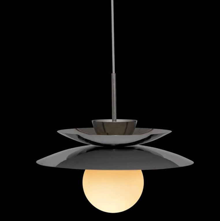 Suspension en acier argent